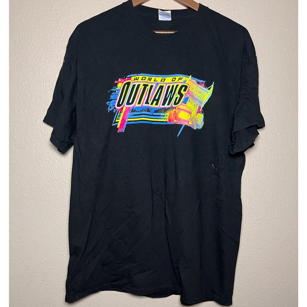 Port & Company 🏁 “World of Outlaws” Sprint Car Graphic Tee – Size XL